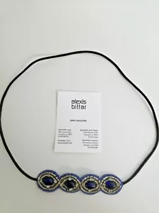 Alexis Bittar Head Band Blue/ Purple - Hand Made - Never Worn - Picture 1 of 9