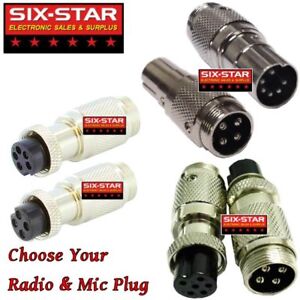 MIC ADAPTER CONVERTS ANY COBRA WIRED MIC TO MOST CB & 10 METER RADIOS SEE MENU