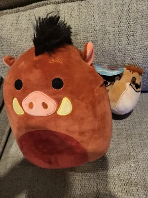 Squishmallows The Lion King 10" Pumba And 4" Timon Combo New - Image 1 of 4