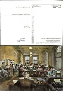 187155,Künstler Ak F. W. Kleukens Telegrammaufnahme i. Frankfurt a. Main 1950 Po - Picture 1 of 1