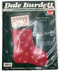 Vintage Christmas Stocking Merry Chris Moose 1987 Dale Burdett Cross Stitch Kit