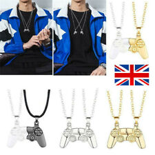 2Pcs Couple Necklace Alloy Magnetic Game Controller Handle Pendant Holiday Gift