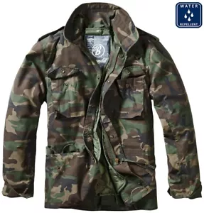 Brandit Jacket Parka Men Winter Military M-65 Classic Woodland - Picture 1 of 8