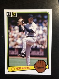 Pedro Martinez 2017 Donruss Baseball Retro Variation #RV-42 Red Sox HOF