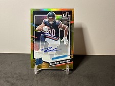 2023-24 ROSCHON JOHNSON GOLD RATED ROOKIE AUTO /25 DONRUSS BEARS #314 PANINI