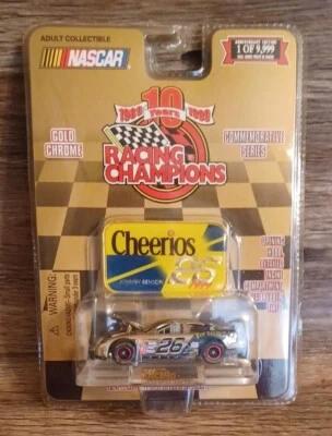 Racing Champions NASCAR Gold Chrome #26 CHEERIOS 1:64 Die-Cast  - Imagem 1 de 3