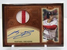 RAFAEL DEVERS 2020 TOPPS PRIME PATCH AUTOGRAPH AUTO! #04/10! SSP!RED SOX!