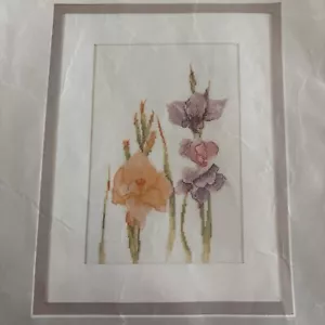 Lanarte kit punto croce contato foto fiori già iniziata - Foto 1 di 8