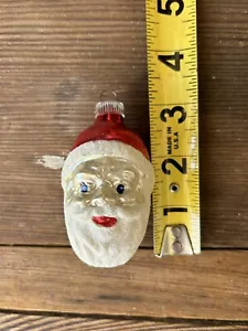 Vintage 50er Jahre Quecksilberglas Weihnachtsmann Weihnachtsschmuck Westdeutschland. - Bild 1 von 4