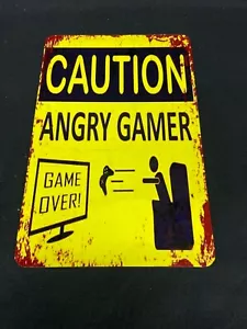Lustiges Blechschild VIDEO GAMER AT PLAY TIN SIGNAGE xbox - Bild 1 von 2