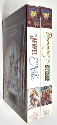 Romancing the Stone & The Jewel of the Nile VHS Brand New Sealed Value Pack 1985 - Image 1 of 4