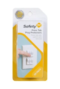 Safety 1st Press Tab Plug Protectors - 1 Package of 20 Count - Picture 1 of 3