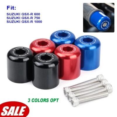 Empuñaduras de extremo de manillar de motocicleta para Suzuki GSX-R 600 750 1000 2006-2016 extremos de barra Foto 1 de 4
