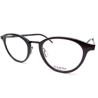 Flexon B2036 001 Negro 49mm con Almohadillas Nariz Nuevos Marcos Auténticos Foto 1 de 4