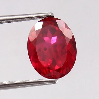 AA Flawless Red Mozambique Ruby 11x9mm Oval Cut Gemstone Jewelry Making for Ring - Image 1 of 4