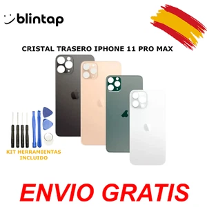 Tapa cristal trasera IPHONE 11 PRO MAX ★ AGUJERO GRANDE ★  FACIL INSTALACION - Picture 1 of 1