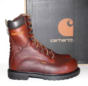Neu im Karton Herren Carhartt Stahlzehenpartie 3708 EH Arbeitsstiefel braun Leder Gr. 8 D - Bild 1 von 9