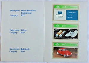 BT Phonecards - BT Direct Limite Edition Set of 3 cards. MINT. - Picture 1 of 2