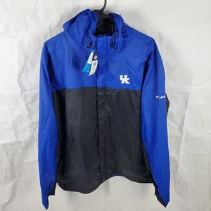 Columbia Jacket Men’s L Blue Glennaker Storm Hood Kentucky Wildcats Full Zip New - Picture 1 of 10