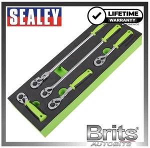 Sealey Siegen 1/4"Sq 5pc Ratchet Wrench Set Flip Reverse – S01290 - Picture 1 of 10