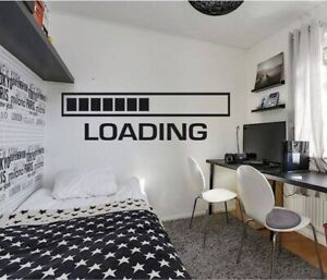Boy Bedroom Wall Decal Xbox Game Loading Vinyl Sticker Wallpaper Gamer Game Zone