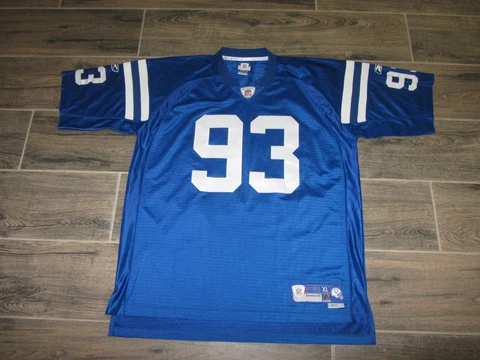 Dwight Freeney Reebok NFL Football Jersey Indianapolis Colts Sewn Reebok XL #93 Cover