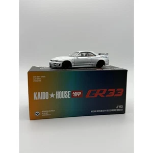 Kaido House x Mini GT Nissan GT-R (R33) Greddy GR33 V1 White KHMG113 1/64 - Picture 1 of 6