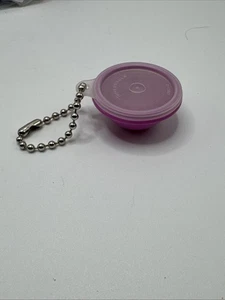 Tupperware Purple Bowl With Clear Lid Keychain Vintage - Picture 1 of 3