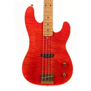 1980 Charvel Bass Flame Maple Body Trans Red - Picture 1 of 12