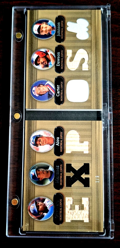 2007 Triple Threads Double Combo Relics Booklet #23 Expos Gold SP /9 Pedro/Randy - Image 1 of 3