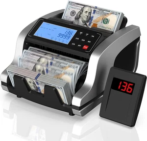 Contadora de Billetes con Deteccion Falsos UV MG IR MT DD Contador Dolares Euros - Picture 1 of 12