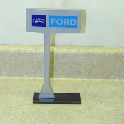  Advertising Ford Car Dealership Desk Top Sign, Repro, Nice! #1 - Image 1 of 4