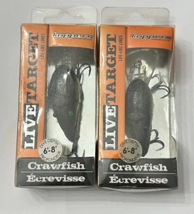 Koppers Live Target Crawfish 6’-8’ Dive Depth Fishing Lures NEW Brown/Chartreuse - Picture 1 of 6