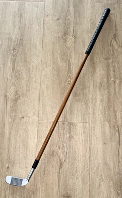 PALO DE GOLF BIDIRECCIONAL DOBLE ASTILLADORA sin marca VÁSTAGO DE MADERA agarre original 36 pulgadas Foto 1 de 4