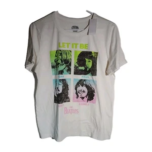 Beatles - Let It Be - Four Panel Portrait - Thin Graphic T-Shirt New - Picture 1 of 4