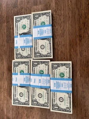 2021 ($500 $1 Dollar Bills Consecutive Serial Numbers I53588001B -I53588500B - Image 1 of 3