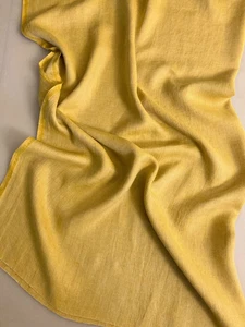 Schwerer schwerer Fischgrät Leinenstoff | Flachs & Stroh Gold, 57" breit 100% Leinen - Bild 1 von 13