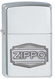 Zippo Feuerzeug DEPOT ZIPPO LOGO High Polished Chrome NEU OVP - Bild 1 von 2