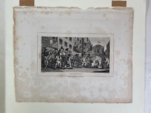 William Hogarth Hudibras Original Gravur Druck - Bild 1 von 4