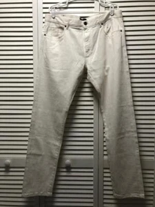 NWT Ermenegildo Zegna Cotton Narrow Fit White Men Jeans, Size 38 - Picture 1 of 12