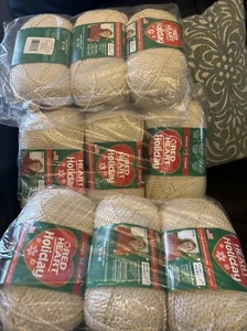 Lot of 9 Skeins Red Heart Yarn in Aran Gold 3.5 Oz Skeins 235 Yds Each - Picture 1 of 5