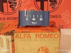 ALFA ROMEO ALFETTA MANOMETRO INDICATORE PRESSIONE OLIO MOTORE 1165564010/04 - Imagen 1 de 5