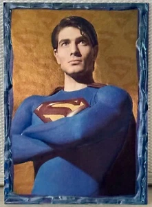 Superman Dc Comics Embossed Foil Insert #4 Of 5 - Picture 1 of 2