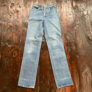 Vintage Brittania Jeans Straight Leg High Waisted Denim 7 Long - Picture 1 of 9