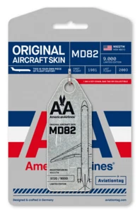 AviationTAG American Airlines MD82 N922TW - Tag Nummer wählbar !! - Picture 1 of 1