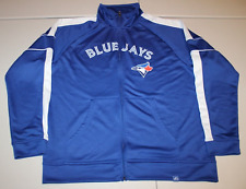 MLB Vintage Baseball Toronto Blue Jays Full Zip Track Jacket Large Majestic