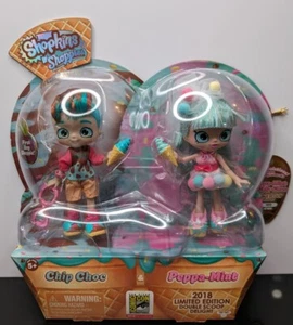 SHOPKINS DOLL PEPPA MINT CHIP CHOC 2-PACK 1500 PCS SDCC 2018 EXCLUSIVE IN HAND - Picture 1 of 9