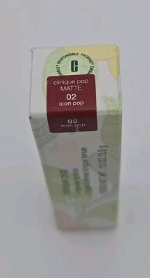 Clinique Matte Lipstick Pop Longwear 02 Icon Pop 0.13 oz New - Image 1 of 4