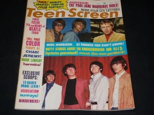 1966 NOVEMBER TEEN SCREEN MAGAZINE - VERY NICE PAUL MCCARTNEY POSTER - L 6621 - Picture 1 of 3