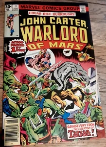 MARVEL, JOHN CARTER WARLORD OF MARS # 1 ISSUE 1 SAVAGE FURY 1977 - Picture 1 of 21